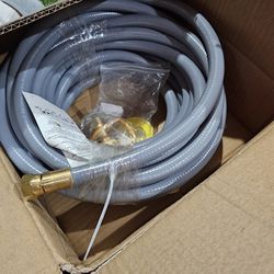 32 FT Feet 1/2 Inch Natural Gas Hose propane hose extension kit with quick connect fittings fit for weber grill gas conversion kit BBQ, Pizza Oven, Pa