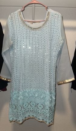 Blue Shalwar Kameez Dress