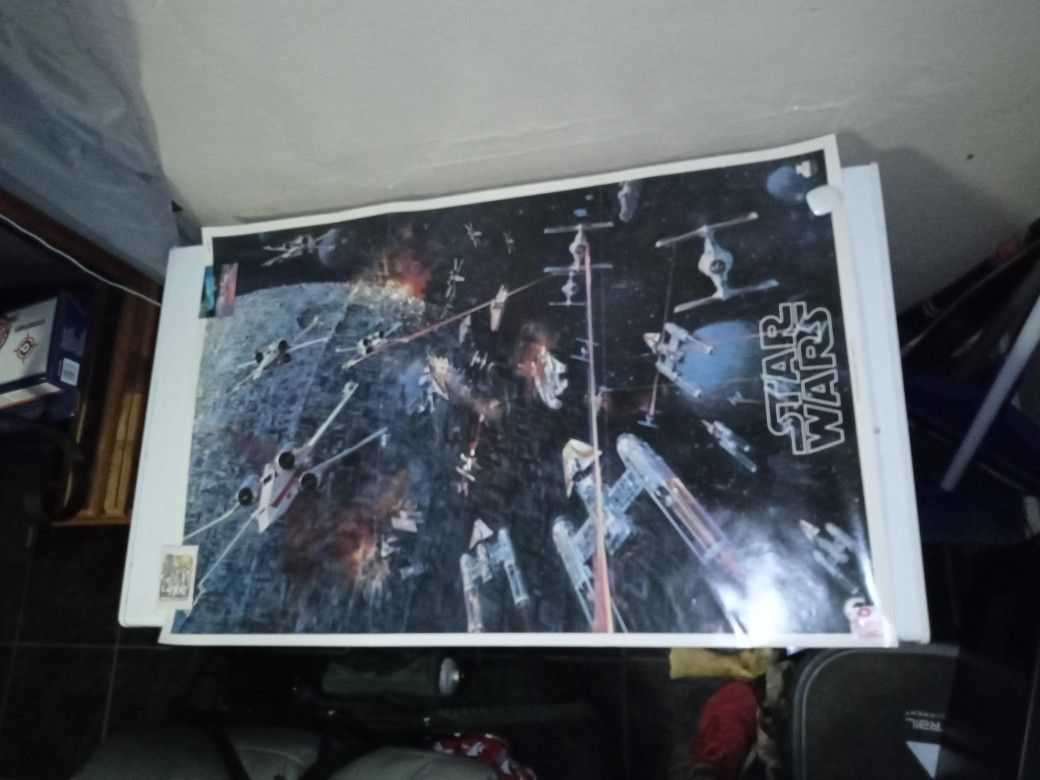 Star Wars Poster (2T-541) 1977 20th Century Fox Original Record Poster