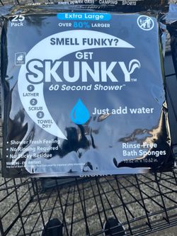 FREE Disposable SKUNKY bathing wipes