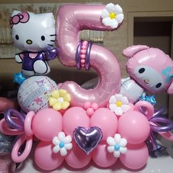 Hello Kitty and My Melody Balloon Bouquet 