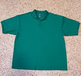Gildan DryBlend Men's Solid Short Sleeve Collared Polo Shirt Green 3XL
