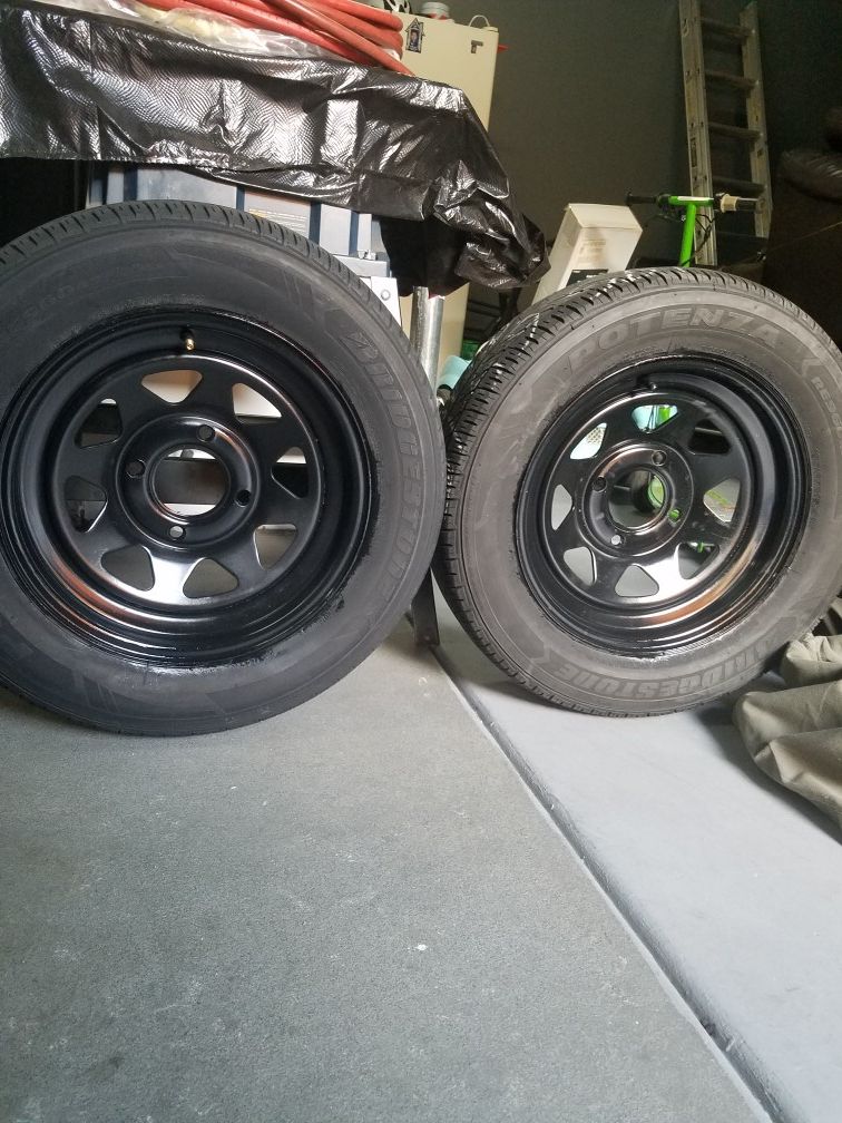 Trailer wheels 4 lug