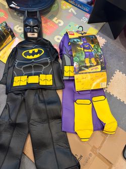 2 costumes. Lego Batman and batgirl
