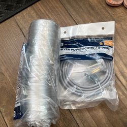 Dryer power Cord And Vent