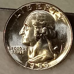 #301 SILVER 1955 Quater Coin 