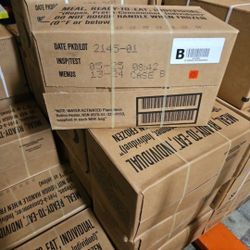 Emergency Food MRE Pallet – 576 Military Meals Ready to Eat (48 Cases