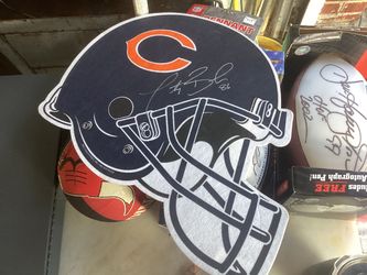 Steve McMichael autographed helmet pendant