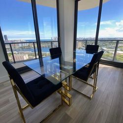 new dining table set 71x40