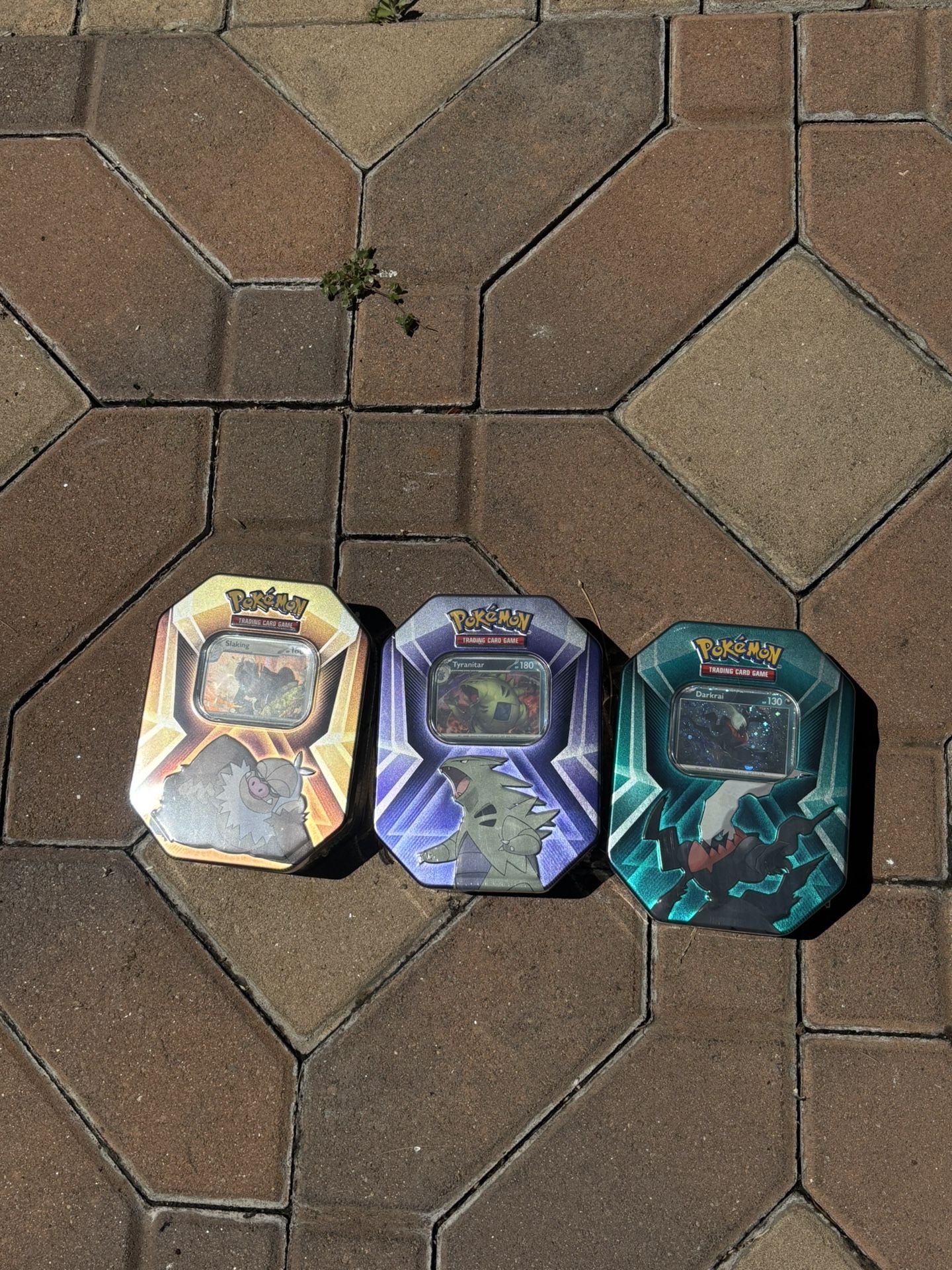 Pokemon 3 x Triple Whammy Collector Sealed Tins (Complete Tin Set) Pokemon TCG
