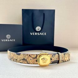 Versace Leather Belt Of Men New 