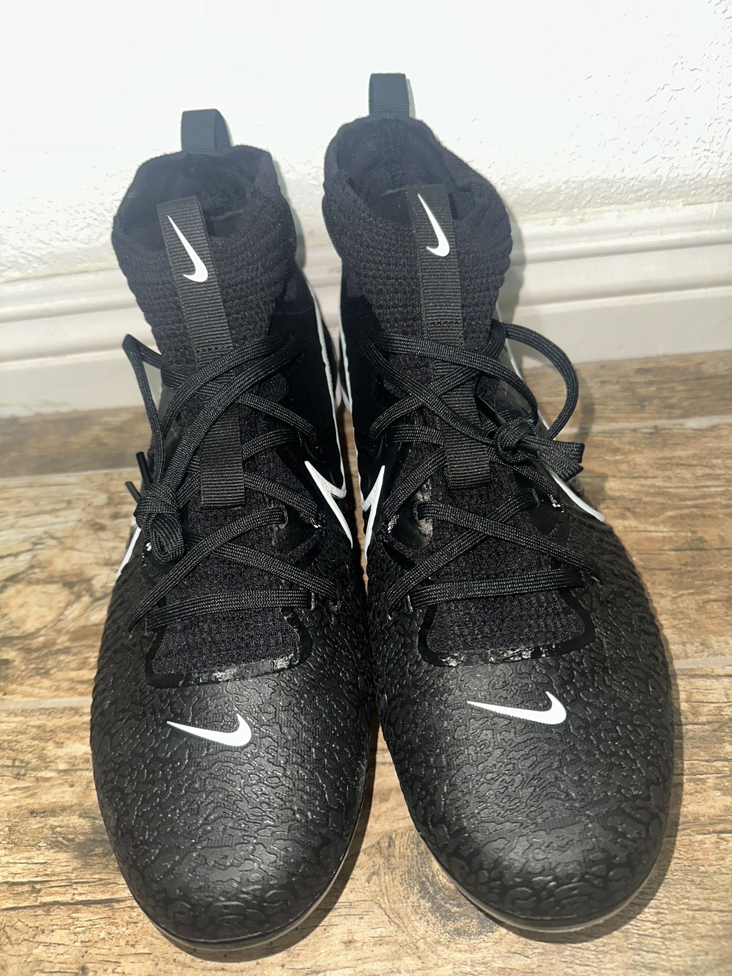 Mens Nike DJ6517-001 Alpha Huarache NXT Metal Baseball Cleats Black Men’s Size 8.5