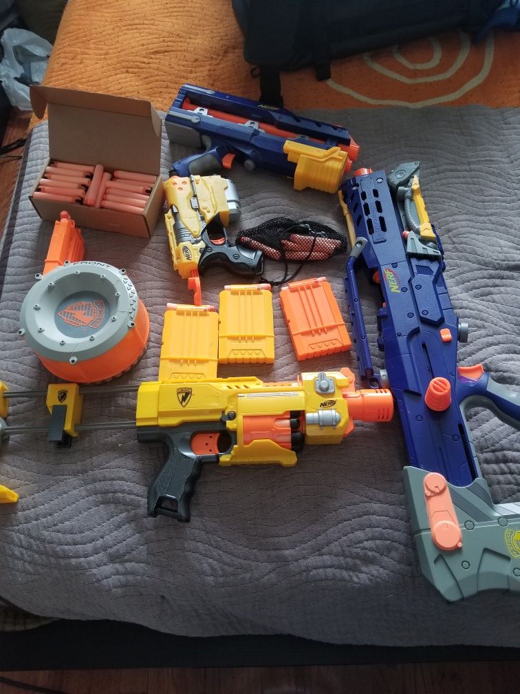 Nerf guns + ammo