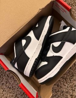 Nike Dunk Low Toddler Sneakers Black White