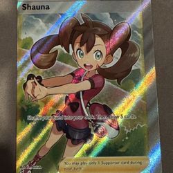 Pokemon Fusion Strike Shauna 263/264 (Error Mis-cut)