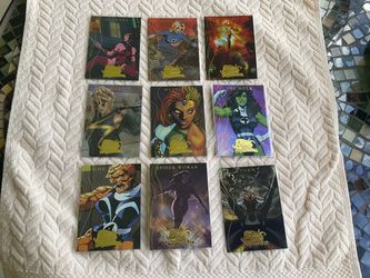 marvel masterpieces 2008 marvel masterpieces FLEER SET COMPLETE MH1-MH-9