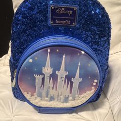 Sequin Castle Loungefly Backpack