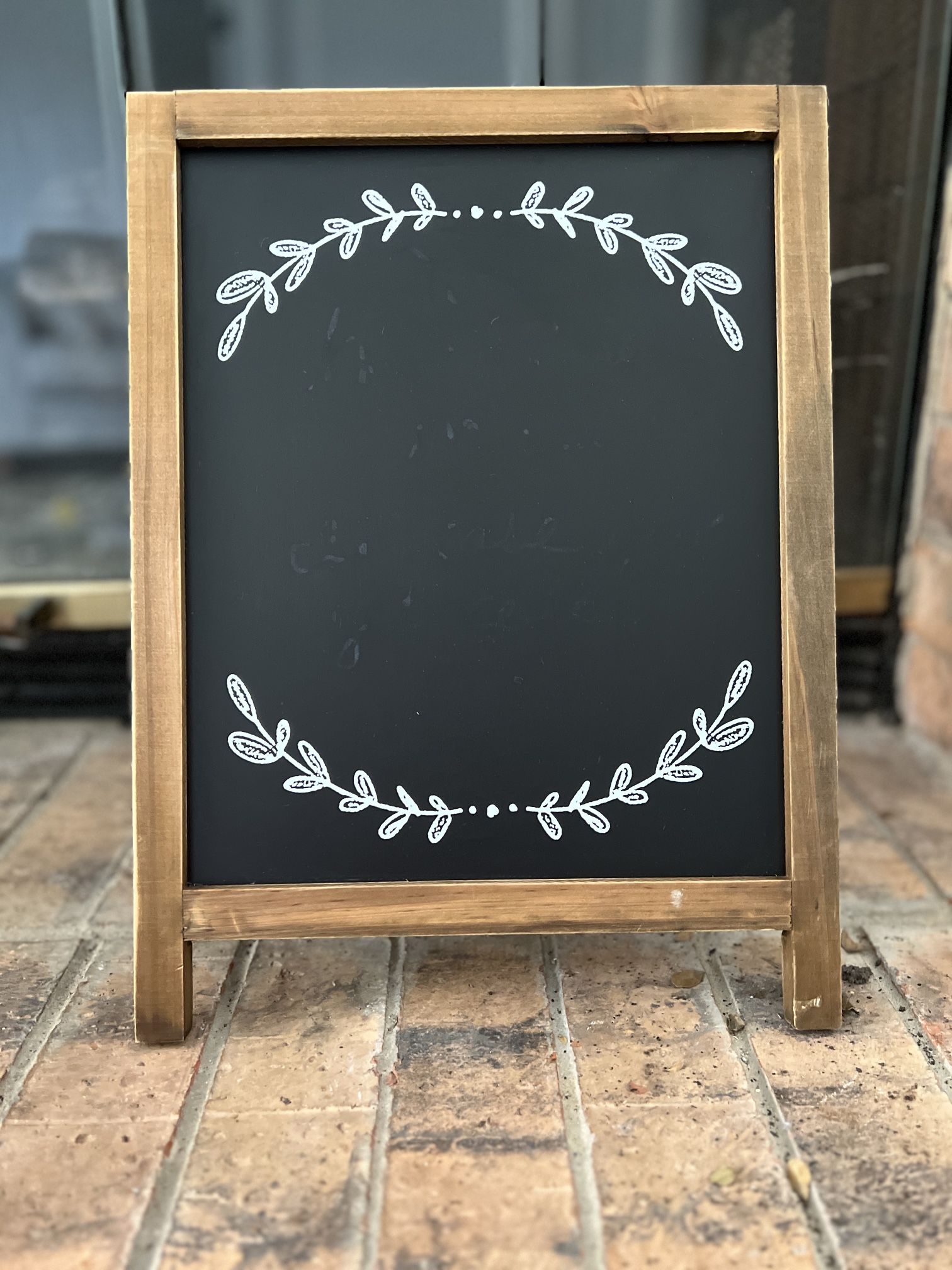 Wood Frame Standing Chalkboard Sign