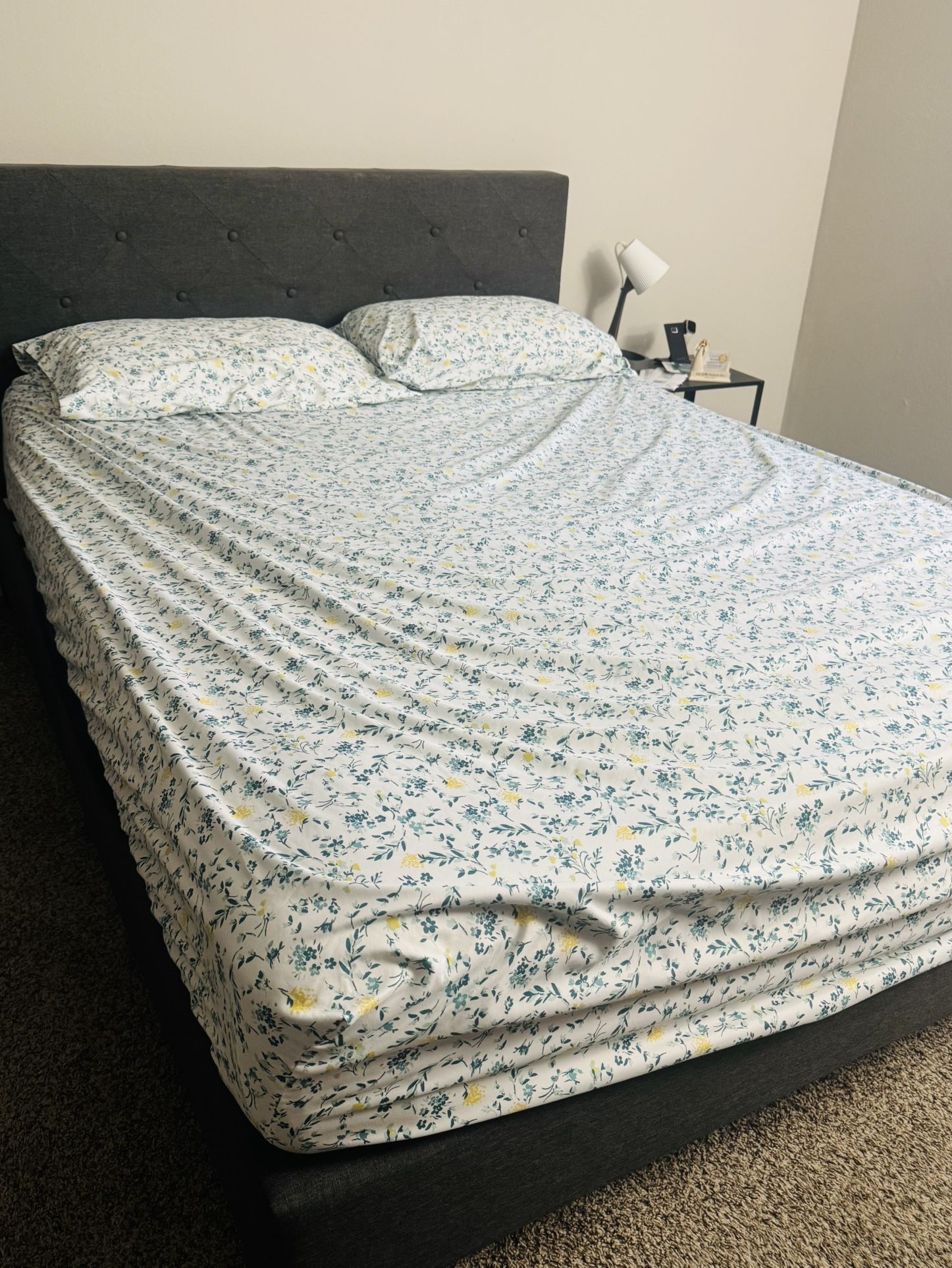 Queen Bed Frame + Mattress – Great Condition Frame