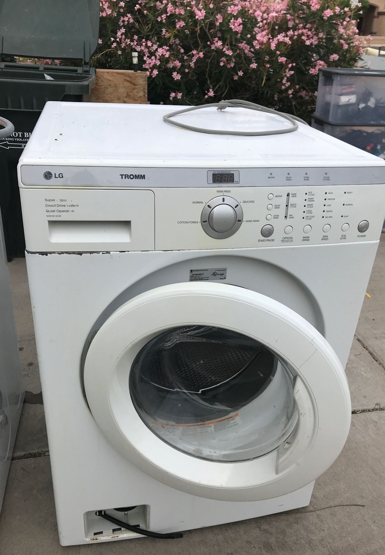 LG Tromm Front load washer