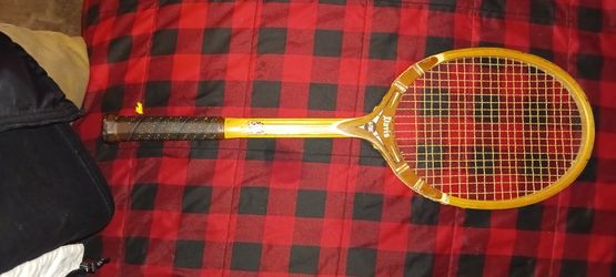 Davis Imperial Wood Tennis Racquet Leather Grip 5L Vintage Collectible