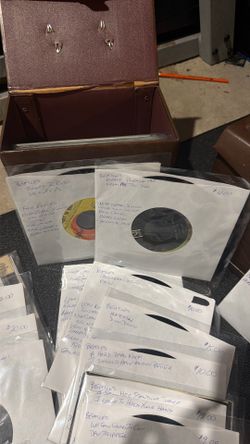 Multiple 45 Records - Beatles,  Elton John, the crests, etc