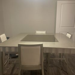 Sofia Vergara Delanco Pewter 5 Pc Counter Height Dining Room