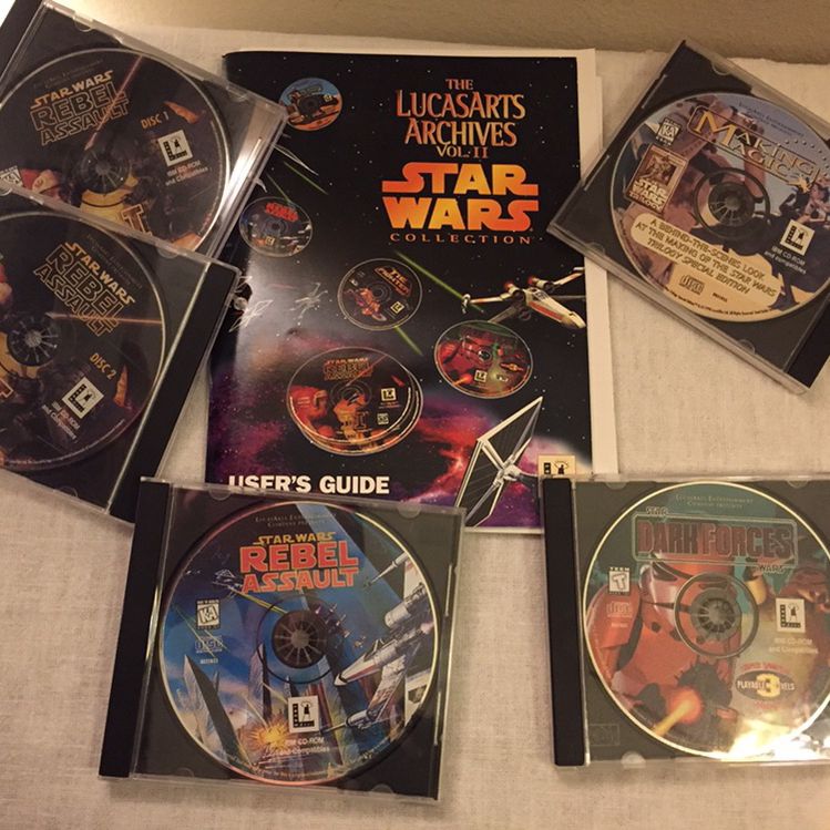 Star Wars CDRom Set With Book