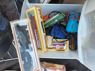 Old train accessories