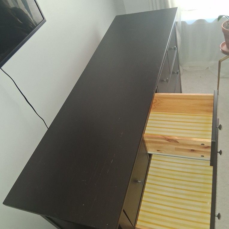 hemnes black brown dresser Chocolate Brown Italian 100% Linen Dress