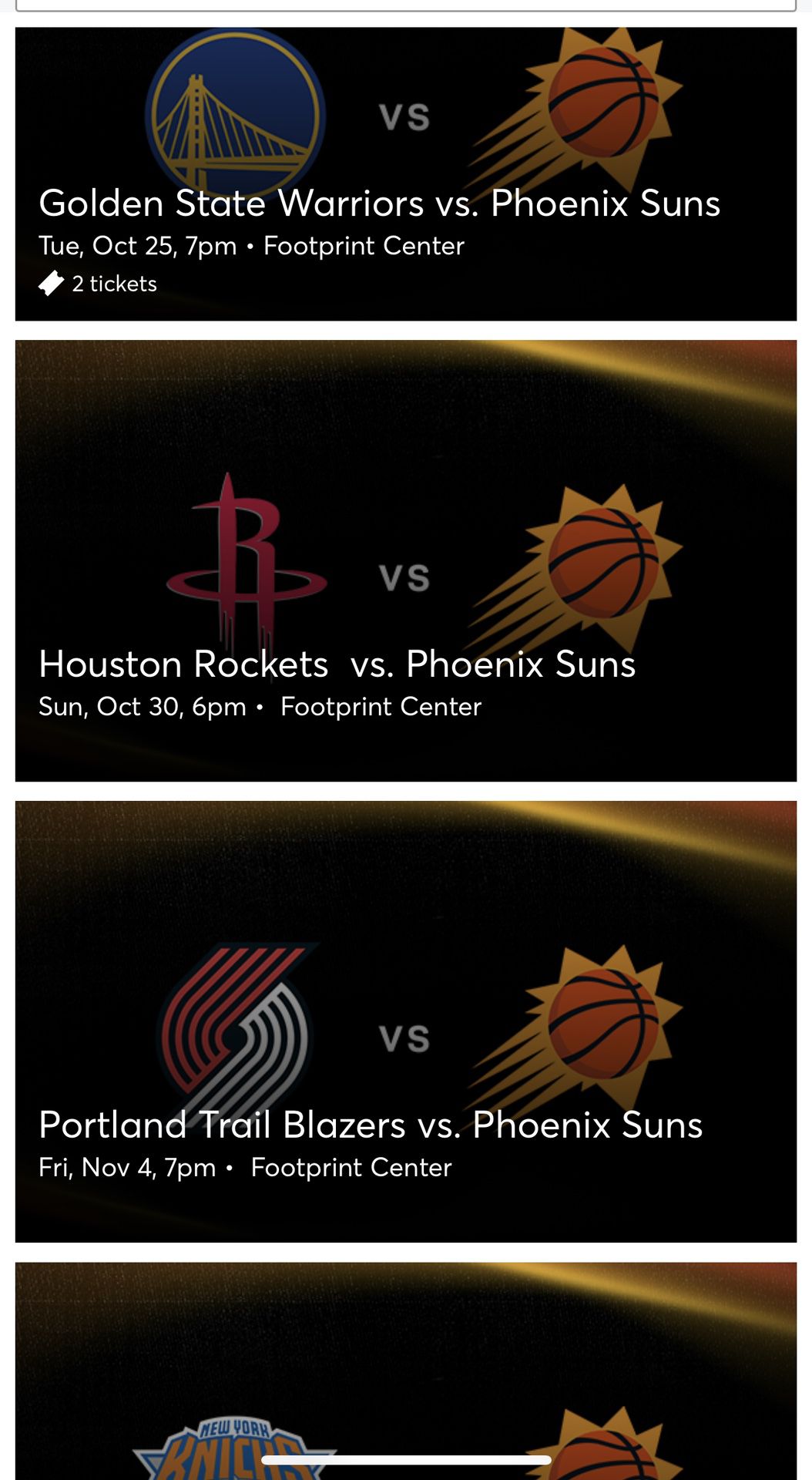 Phoenix Suns Season Tickets 