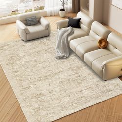 Beautiful Garvee Washable Are Rug 8x10 Taupe