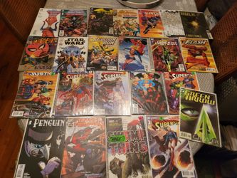 DC COMICS MARVEL GREEN LANTERN THOR FLASH SUPERGIRL BATMAN HE-MAN STAR WARS LOT SALE