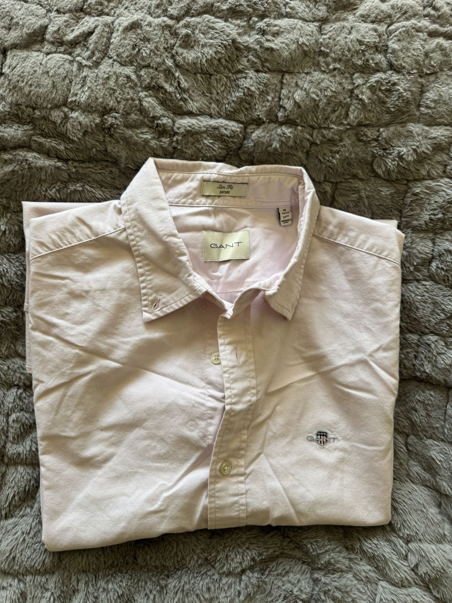 Gant Pink Dress Shirt Classic Cotton Slim fit XL