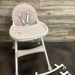 HARPPA 3-in-1 Convertible High Chair in Pink