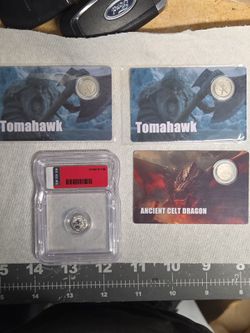 Tomahawk & Ancient Celt Dragon Coin Cards