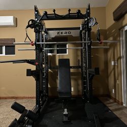 Smith Machine 400 | Adjustable Bench | 245lb Cast Iron Olympic Weights | 7ft Olympic Bar | Fitness | Gym Equipment | FREE DELIVERY/INSTALLATION 🚚 🛠️