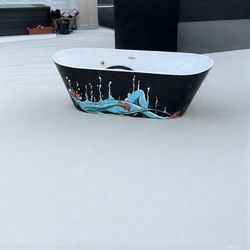 🔥UNIQUE FREESTANDING TUB – MODERN ART STYLE 🔥