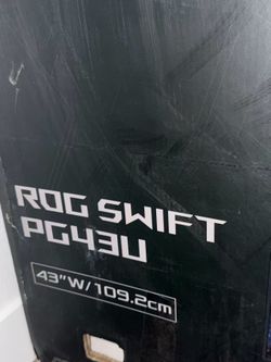 ROG SWIFT PG43U -Damaged Screen / For Parts or Repair