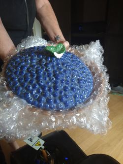 Blueberry centerpiece dish