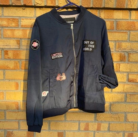 Joe Boxer Bomber Jacket w/ Patches XL