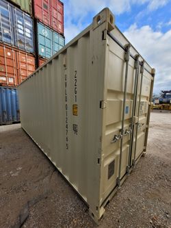 NEW 20ft Beige One Trip Shipping Containers For Sale