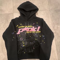 Black Sp5der Hoodie P*nk