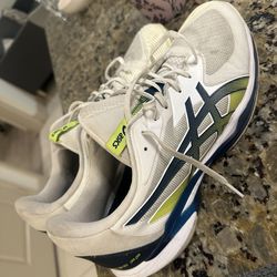 ASICS Solution Speed FF 3 Tennis Shoes - Men’s Size 12 - White/Teal/Lime