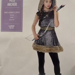 Miss Archer Halloween Costume Kids Size Large (12-14)  in Like New Condon