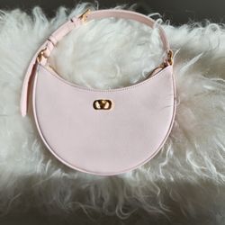 Pink Leather Mini Handbag