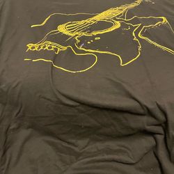 •	Black Guitar Graphic Shirt – Unique