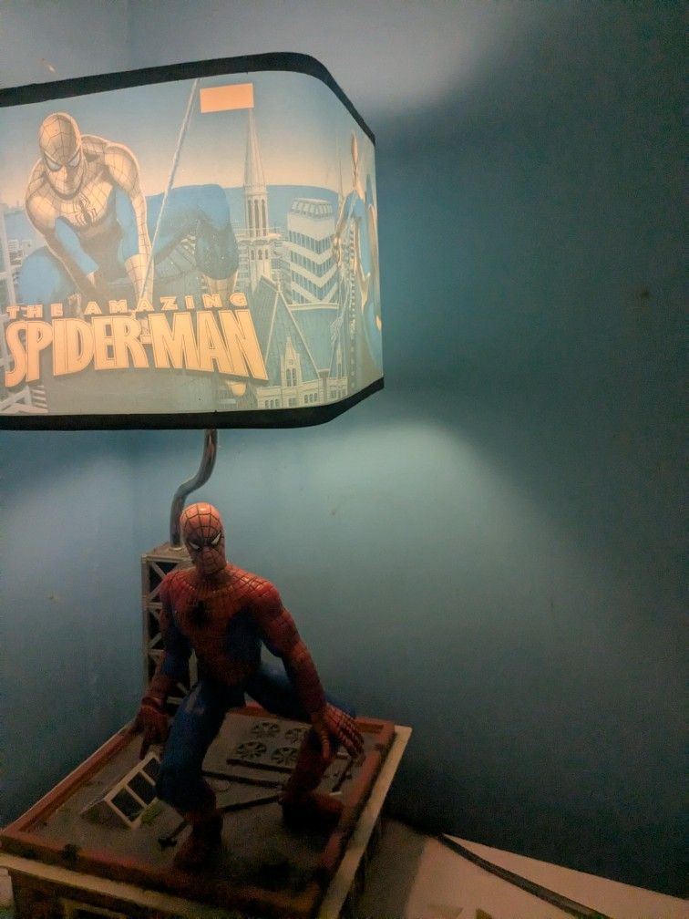 Vintage Spiderman Lamp