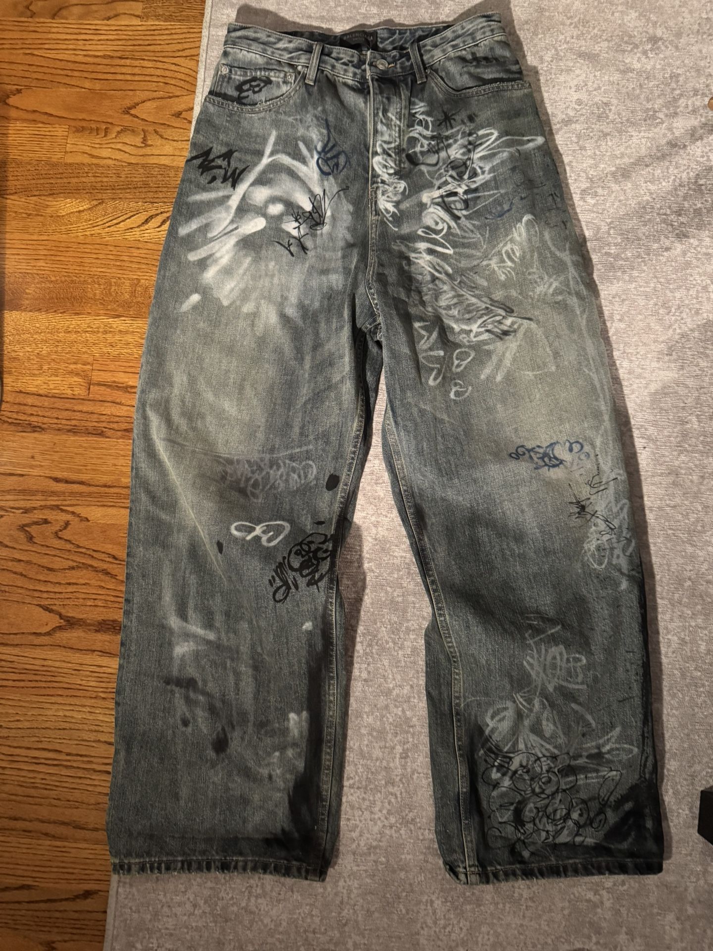 Balenciaga Graffiti Jeans