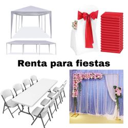 Folding Chairs And Table 